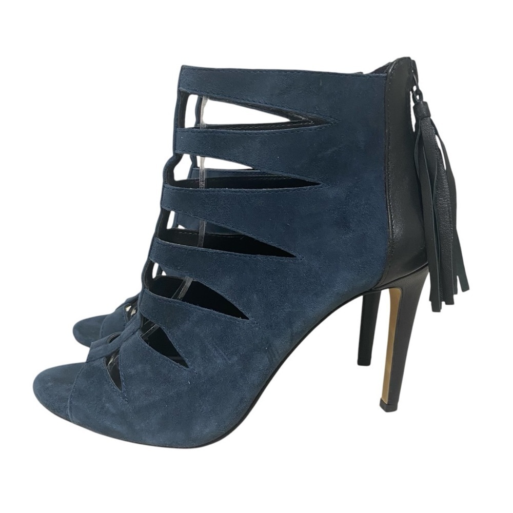 Lord & Taylor Florynce Blue Suede Heeled Gladiator - 7.5 - China